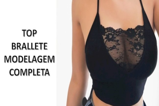 Top brallete molde para montar o seu