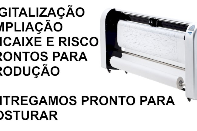 Modelagem de roupa, corte e ampliação
