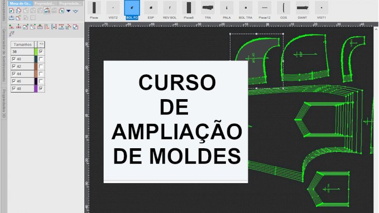 Curso ampliação e redução de moldes