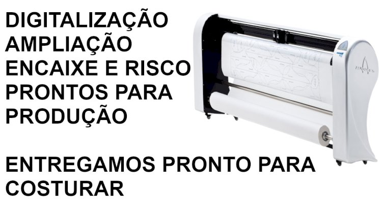 Modelagem de roupa, corte e ampliação