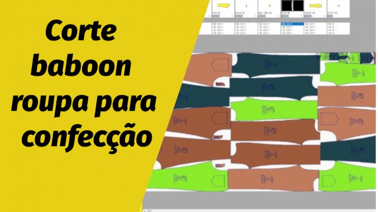 Corte baboon roupa para confecção